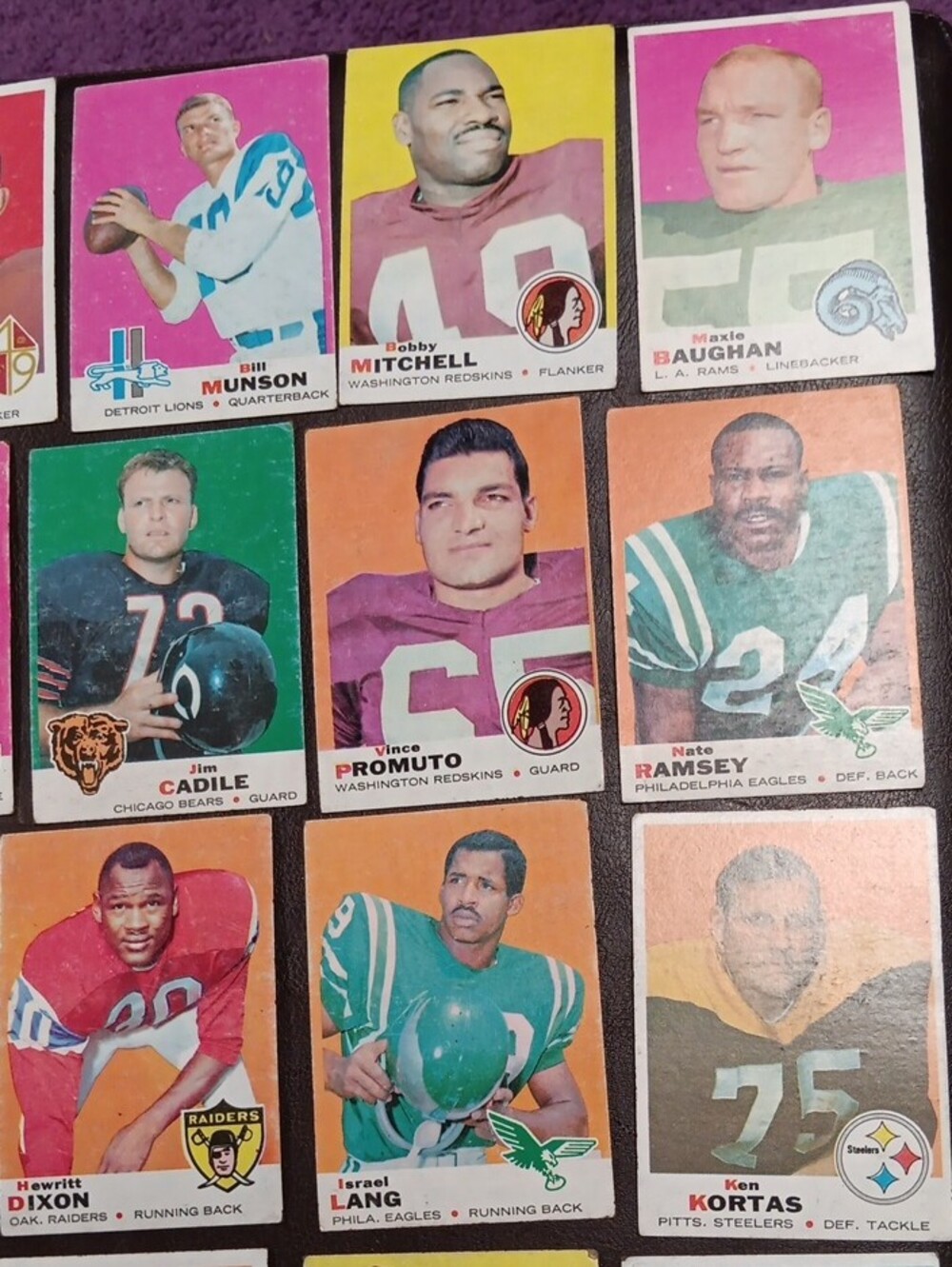 1969 TOPPS Football Cards 40 Cards - Picture 7 of 10